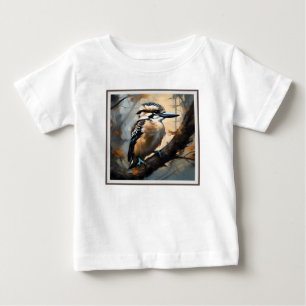Camiseta Para Bebê Risos charmosos: Kookaburra na pintura a óleo
