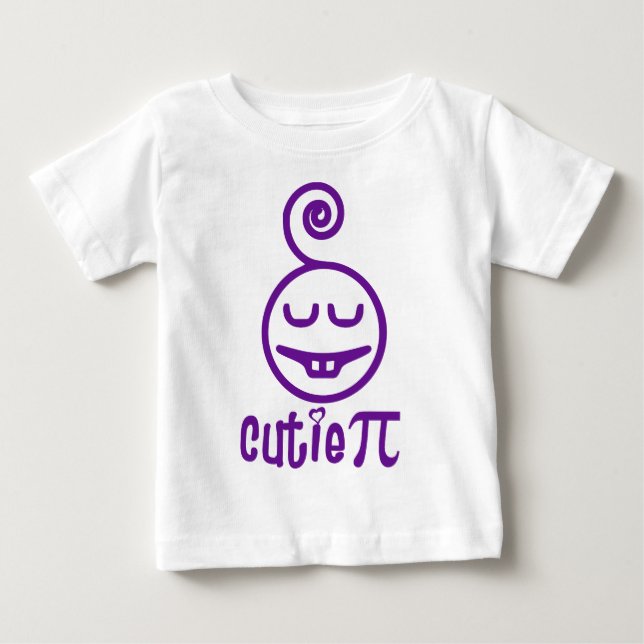 Camiseta Para Bebê Riyah-Li Designs Cutie Pi (Frente)