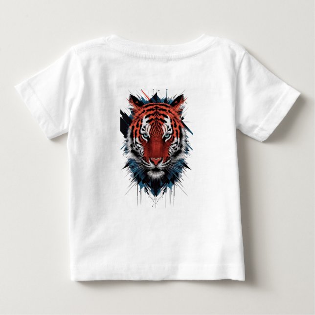 Camiseta Para Bebê Roar Power" Baby Tiger T Shirt (Verso)