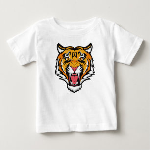 Camiseta Para Bebê Roaring Tiger Head-25818