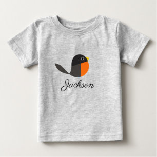 Camiseta Para Bebê Robin Birds