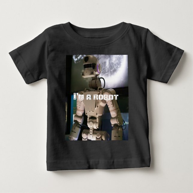 Camiseta Para Bebê Robô (Frente)