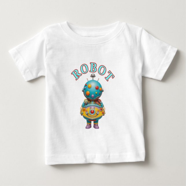 CAMISETA PARA BEBÊ ROBÔ (Frente)