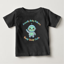 Camiseta Para Bebê Robô de Conforto de Algodão