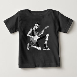 Camiseta Para Bebê Robô Guitarista