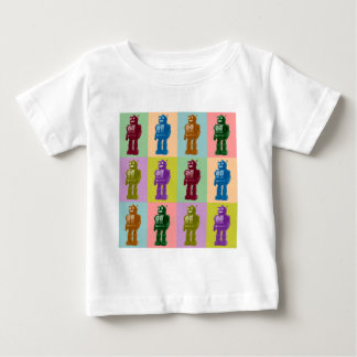 Camiseta Para Bebê Robôs do pop art
