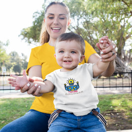 Camiseta Para Bebê Robot Kids