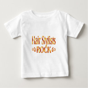 Camiseta Para Bebê Rocha dos cabeleireiros