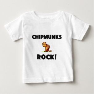 Camiseta Para Bebê Rocha dos Chipmunks