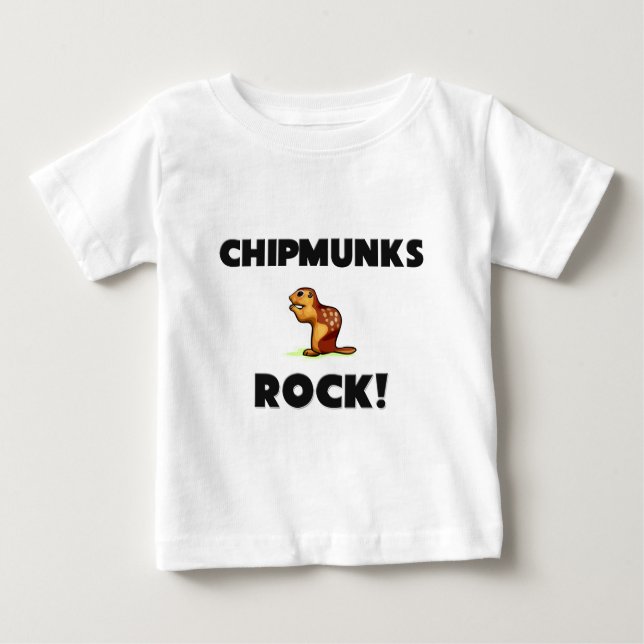 Camiseta Para Bebê Rocha dos Chipmunks (Frente)