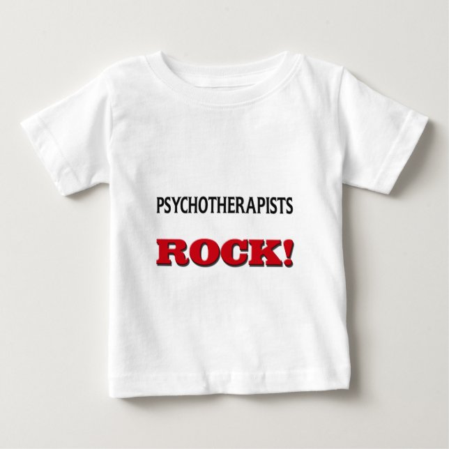 Camiseta Para Bebê Rocha dos Psychotherapists (Frente)