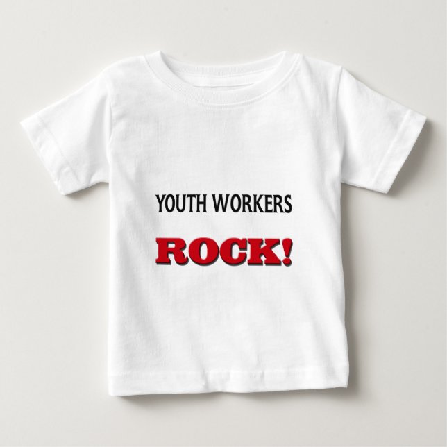 Camiseta Para Bebê Rocha dos trabalhadores da juventude (Frente)