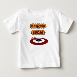 Camiseta Para Bebê Rochas de ondulação