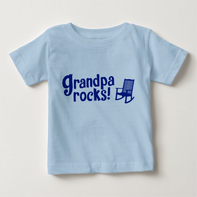 Camiseta Para Bebê Rochas do vovô (Frente)