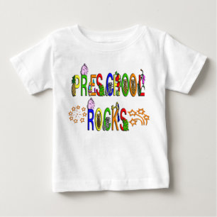 Camiseta Para Bebê Rochas prées-escolar - estrelas