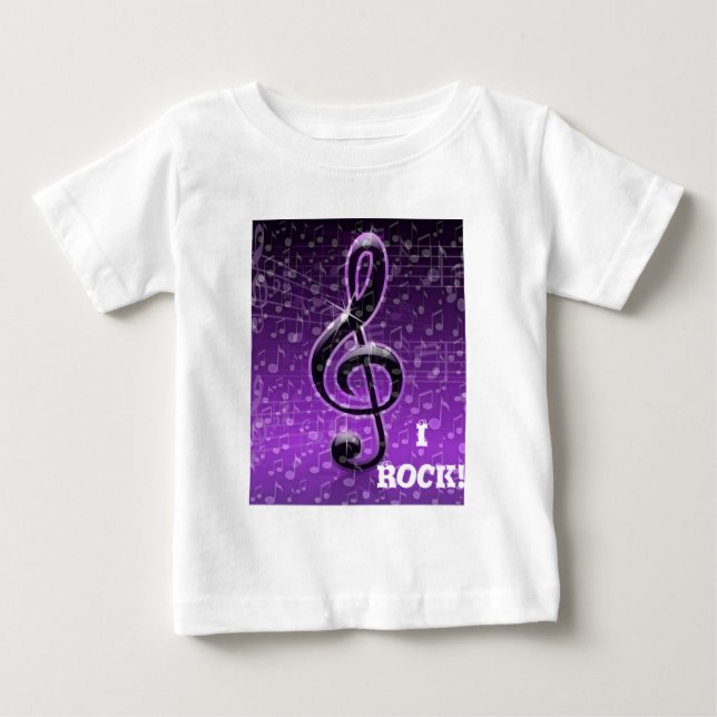 Camiseta Para Bebê Rochas roxas! (Frente)