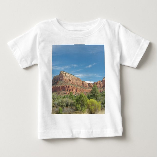 Camiseta Para Bebê Rochas vermelhas em Sedona (Frente)