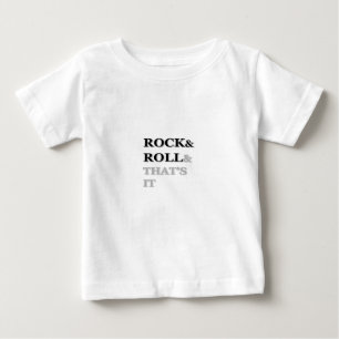 Camiseta Para Bebê Rock and Roll E é isso