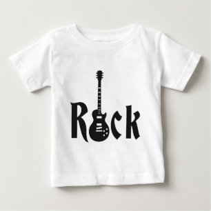Camiseta Para Bebê rock guitar