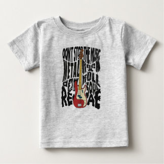 Camiseta Para Bebê rock infantil