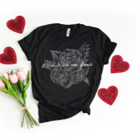 Rock n Roll Black Monocromatic Floral