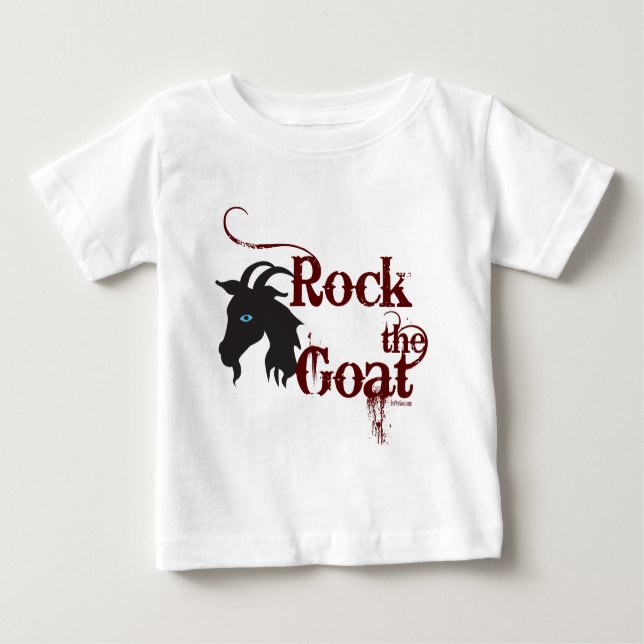 Camiseta Para Bebê Rock the Goat (Frente)