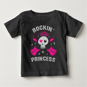 Camiseta Para Bebê Rockin' Princess