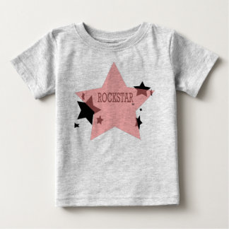 Camiseta Para Bebê Rockstar Baby Girl