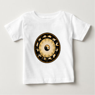 Camiseta Para Bebê Roda Zodíaca Chinesa