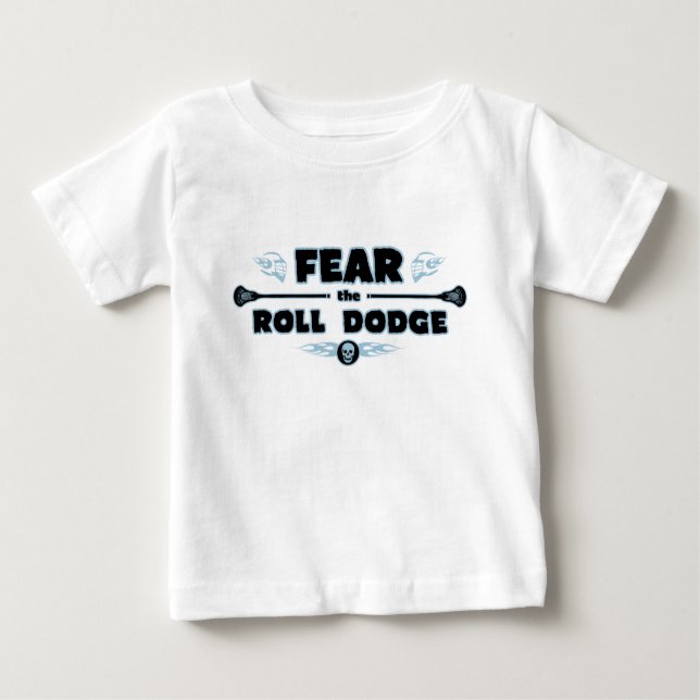 Camiseta Para Bebê Rolo Dodge - azul (Frente)