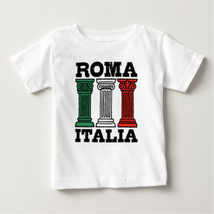 Camiseta Para Bebê Roma Itália