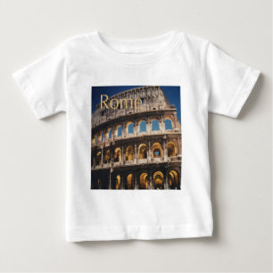 Camiseta Para Bebê Roma na noite