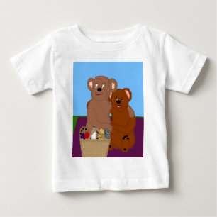 Camiseta Para Bebê Romancing o T da criança do urso