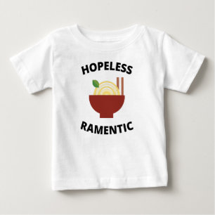 Camiseta Para Bebê Romântico Sem Esperança