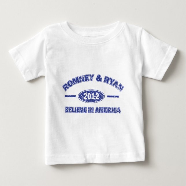 Camiseta Para Bebê Romeny Ryan (Frente)