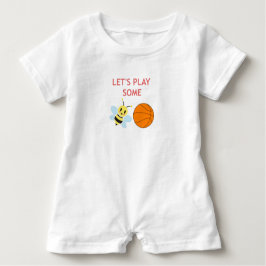 Camiseta Para Bebê Romper da bola da abelha