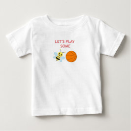 Camiseta Para Bebê Romper da bola da abelha