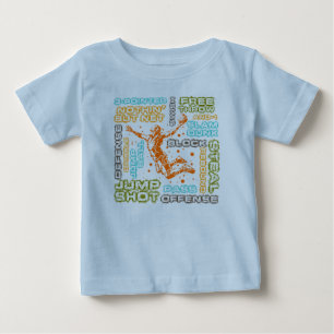 Camiseta Para Bebê Romper do bebê, basquetebol
