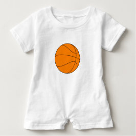 Camiseta Para Bebê Romper do jérsei do basquetebol