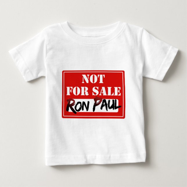 Camiseta Para Bebê Ron Paul não é PARA A VENDA!!! (Frente)