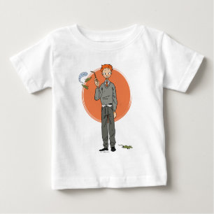 Camiseta Para Bebê Ron Weasley Ilustração "Comer Slugs"