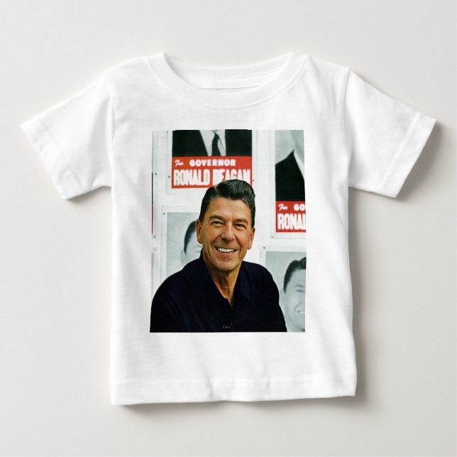 Camiseta Para Bebê Ronald Reagan (Frente)