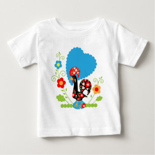 Camiseta Para Bebê Rooster Português