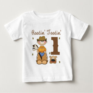 Camiseta Para Bebê Rootin Tootin Cowboy 1
