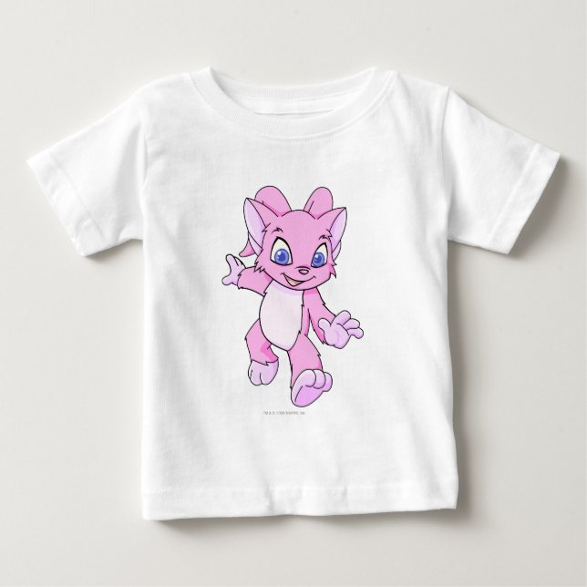 Camiseta Para Bebê Rosa de Acara (Frente)