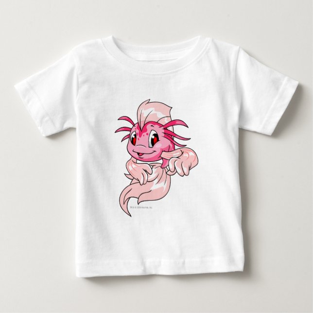 Camiseta Para Bebê Rosa de Koi (Frente)