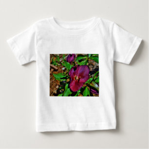 Camiseta Para Bebê Rosa de Lenten Rosa Burgundy