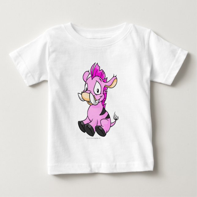 Camiseta Para Bebê Rosa de Moehog (Frente)