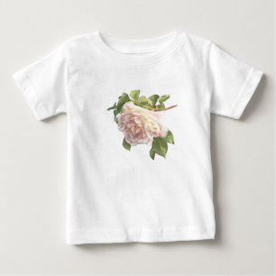 Camiseta Para Bebê Rosa De Pêssego De Maré