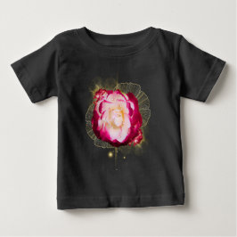 Camiseta Para Bebê Rosa, flor, rosa 1